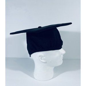 Black Mortarboard Graduation Cap Unisex One Size Standard Recognition Excellent